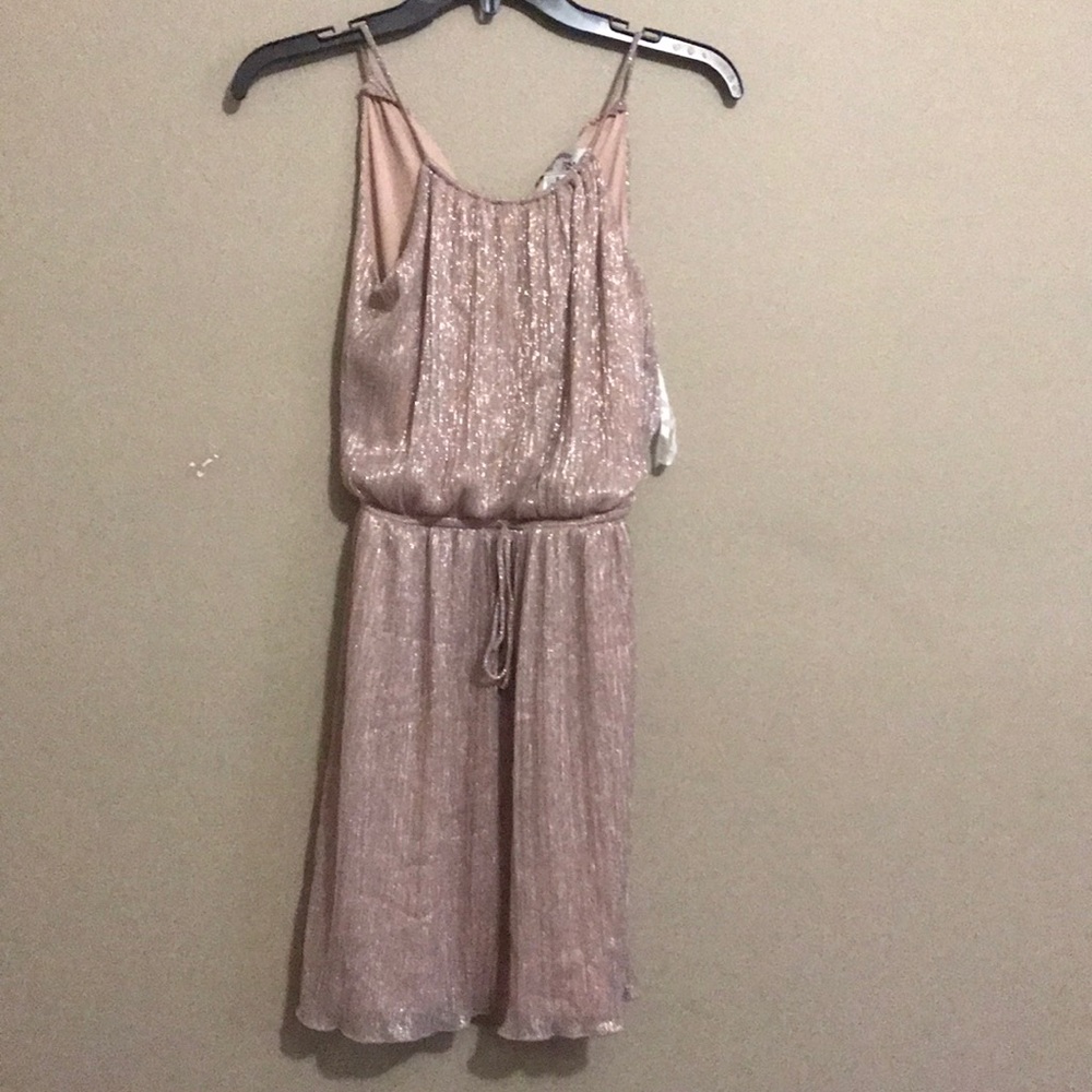 Rose gold glittery dress